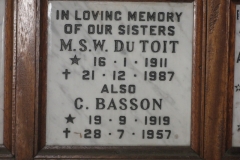 Du Toit, M. S. W. + Basson, C.