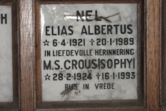 Nel, Elias Albertus + Crous, M. S. (Sophy)