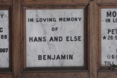 Benjamin, Hans + Benjamin, Else