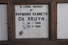 De Bruyn, Raymond Kenneth