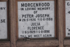 Morgenrood, Peter Joseph + Morgenrood, Julia Florence