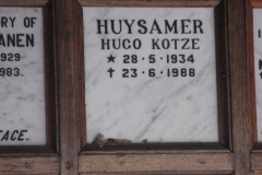 Huysamer, Hugo Kotze
