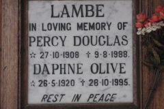 Lambe, Percy Douglas + Lambe, Daphne Olive