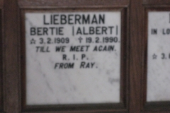 Lieberman, Albert (Bertie)