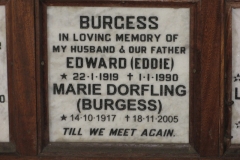 Burgess, Edward (Eddie) + Dorfling, Marie
