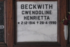 Beckwith, Gwendoline Henrietta