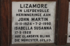 Lizamore, John Martin + Lizamore, Isabella Susanna