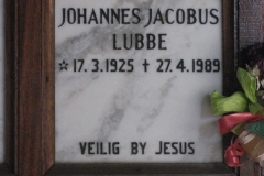 Lubbe, Johannes Jacobus