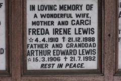 Lewis, Freda Irene + Lewis, Arthur Edward