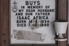 Buys, Isaac Africa