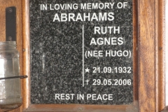 Abrahams, Ruth Agnes