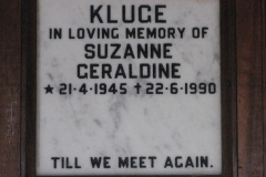 Kluge, Suzanne Geraldine