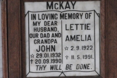 McKay, John + McKay, Lettie Amelia