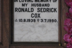 Cox, Ronald Sedrick