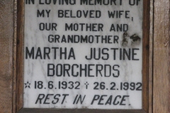 Borcherds, Martha Justine