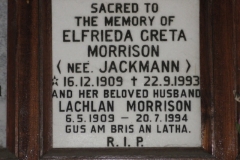 Morrison, Elfrieda Greta + Morrison, Lachlan