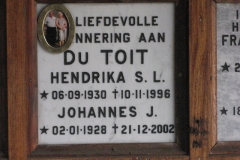 Du Tiot, Hendrika S. L. + Du Toit, Johannes J.