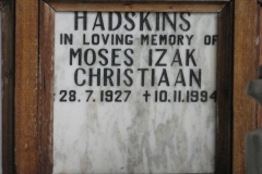 Hadskins, Moses Izak Christiaan