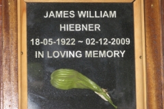 Hiebner, James William