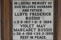 Bussio, Lloyd Frederick + Bussio, Violet May Margaret