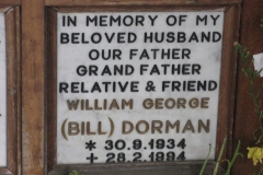Dorman, William George (Bill)