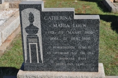 Louw, Catherina Maria born 25 March 1906 died 17 December 1956