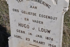 Louw, Hugo J born 14 January 1878 died 23 March 1958