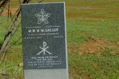 McGregor, MWW died 09 March 1987 aged 20 Military grave