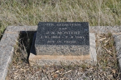 Mostert, JH born 01 October 1884 died 02 April 1967