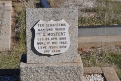 Mostert, TH born 25 April 1886 died 17 May 1962