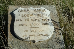 Nel, Anna Maria Louw born 26 September 1908 died 08 October 1918