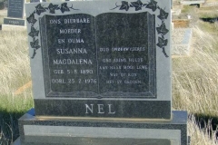 Nel, Susanna Magdalena born 05 August 1890 died 25 February 1976