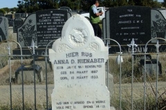 Nienaber, Anna D nee Janse Van Rensburg born 24 March 1887 died 10 March 1933 + Marthinus born 02 January 1878 died 17 September 1962