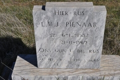 Pienaar, LMJ born 06 December 1882 died 21 November 1969