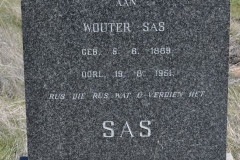 Sas, Wouter born 05 June 1889 died 19 August 1951