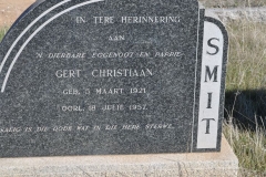 Smit, Gert Christiaan born 05 March 1921 died 18 July 1957