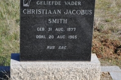 Smith, Christiaan Jacobus born 31 August 1877 died 2o August 1965