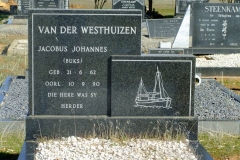 Van der Westhuizen, Jacobus Johannes Buks born 21 June 1962 died 10 September 1990