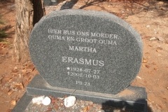 Erasmus, Martha