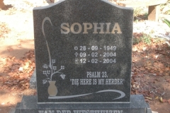 Van Der Westhuizen, Sophia