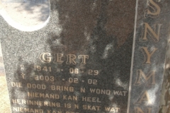 Snyman, Gert