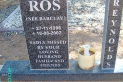 Reynolds, Ros nee Barclay