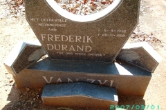 Van Zyl, Frederik Durand
