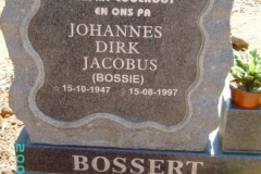 Bossert, Johannes Dirk Jocobus