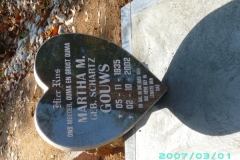 Gouws, Martha M nee Schartz