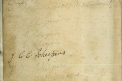 List of family members on front cover