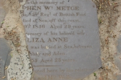 Metge, Stephen + Metge, (?)liza Anne