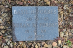 Forbes, Basil H. + Forbes, Susan M.