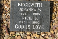 Beckwith, Johanna W. + Beckwith, Ricie S.