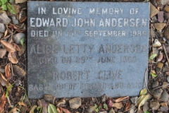 Anderson, Edward John + Anderson, Alice Letty + Anderson, Robert Clive